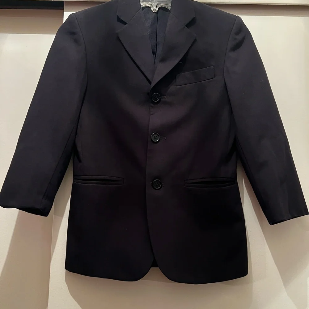 PERRY ELLIS Classic Boys size 10 Black Suit jacket pants wedding